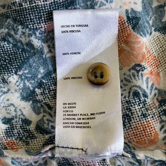 Maeve Anthropologie Gianna printed wrap top bohemian faux wrap floral print - Picture 14 of 16